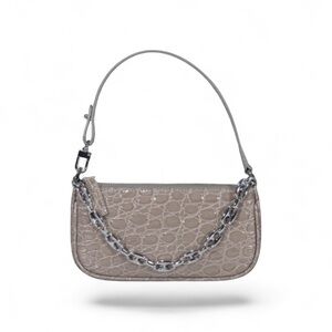 BY FAR Mini Rachel Shoulder Bag in Clay